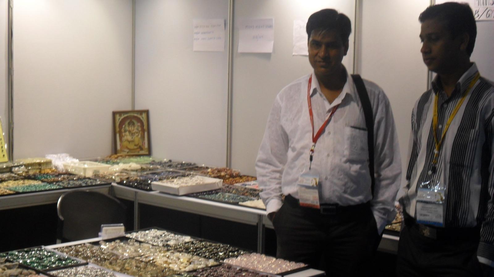 The Shree Petch & Ploy team at their trade fair booth